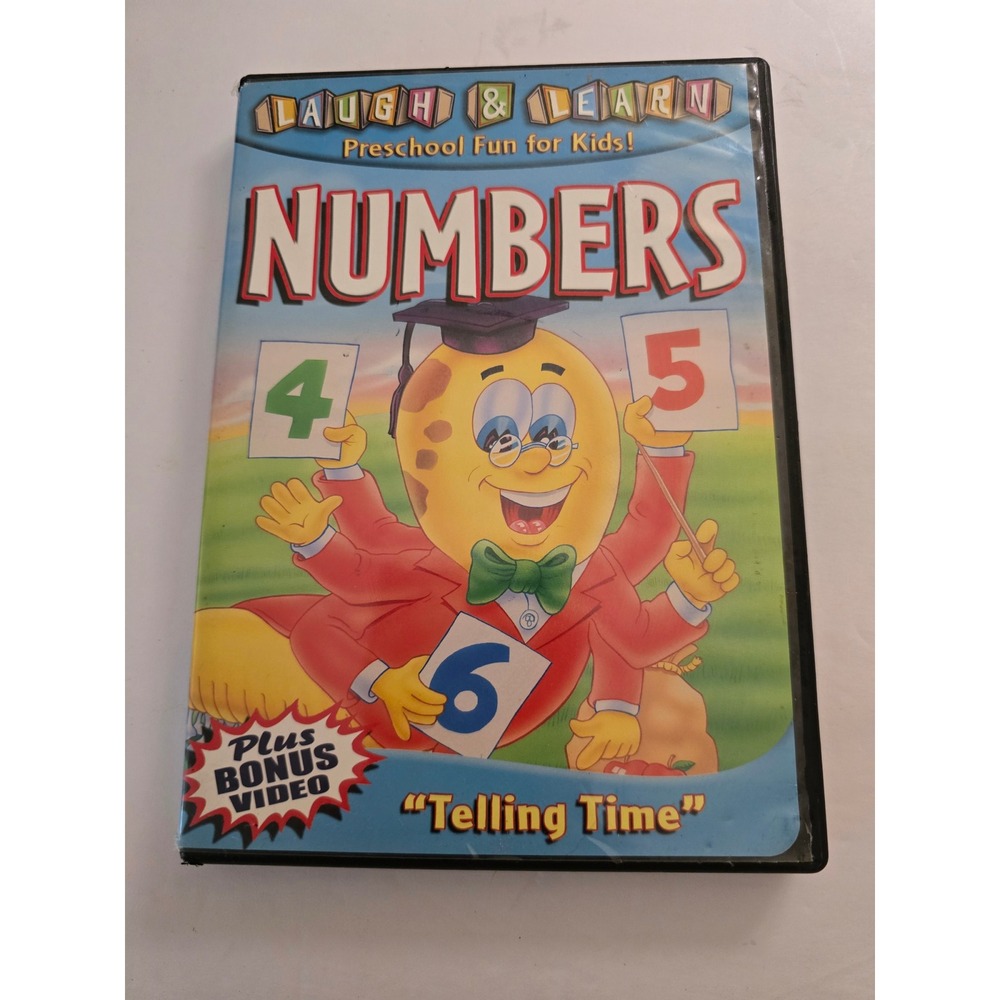 Laugh & Learn Numbers Preschool Fun for Kid DVD Telling Time 2004  Homeschooling